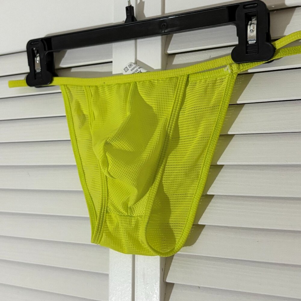 Mesh Bikini Brief - Yellow (Asian Size XL)